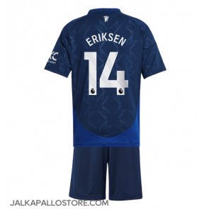 Manchester United Christian Eriksen #14 Vieraspaita Lapsille 2024-25 Lyhythihainen (+ shortsit)